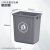 动真格（DONGZHENGE）无盖长方形大垃圾桶商用餐饮大号厨房户外垃圾箱学校大容量 灰色 10升无盖桶/灰