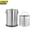京洲实邦【30L茶渣桶+30L垃圾桶】不锈钢倒茶叶垃圾桶JZSB-9997B