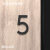 亚克力3d立体数字贴门牌号码牌储物柜编号牌英文字母标识牌贴定制 5磨砂黑5mm 5x2.5cm