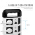 梦茜儿多孔位立式插座插板usb手机充电创意便携插排可收线学生宿舍 822 黑-色 带USB 4.5-米