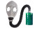 普达防毒面具生化防氨及氨的有机衍生物工业化工用MJ-4001全面罩配4号金属中罐(含包导气管)