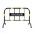 不锈钢铁马护栏临时施工围栏市政护栏可移动道路施工安全隔离栏20 黄黑铁马1*1.5米镀锌管32/16