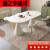 麦哟宝法式大司马餐桌家用现代简约网红ins奶油风圣杯岩板餐桌椅组合 160*80单桌(颜色备注)