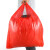 普利赛拉 红色手提式塑料袋 大号加厚塑料袋打包袋方便袋 红色 48*70cm 100个/包