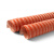 红色高温排风管 矽胶硫化排风管耐温300度排烟管钢丝热风管送风管 内径25mm(一条4米)