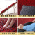 钉底丝圈地垫进门脚垫PVC塑料防水防滑门口地毯室外大面积入门垫 黑红色 1.2米宽*3米长