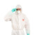 坤泽尔K1500一次性无纺布防护服连体带帽防尘透气实验室工作服白色 50件 L