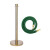 月桐（yuetong）皇冠头金色礼宾杆隔离护栏围栏 YT-D0634 含金色杆+金钩绿色绒绳 950×320×51mm 1套