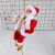 风溢洋（leqemao）圣诞老人爬绳电动音乐圣圣诞玩具公仔装饰挂件圣诞节礼物礼品 吹萨克斯圣诞老人1个-不含电