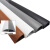 三角线槽明装PVC弧形半角墙角专用地板线槽网线槽电线收角 白色 3米/组(3个1米) H45可布5类网线8-10条