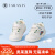 泰兰尼斯夏季新款男童鞋子学步鞋儿童运动鞋女宝宝透气婴儿机能鞋 白绿 21码 长14.0cm 适合脚长13.0cm