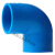 博雷奇PVC弯头 UPVC直角90度接头上水管供水管给水管胶粘弯头塑料管配件 32mm--蓝色