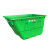 400L保洁车手推塑料环卫垃圾车大号户外垃圾桶市政物业垃圾清运车定制 绿色(整车)