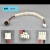 阿尔郎电动扭扭双轮平衡车充电口三孔锂电接口配件通用开关连接线 2线4孔（13）