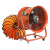 夜霸途 消防排烟手提式轴流风机220V移动式排风扇抽风鼓风机工业通风设备（20寸滚轮式轴流风机+5米风管）