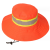 环卫工人帽子冬天加绒加厚保暖反光工作帽物业保洁清洁工冬季棉帽 橘色鸭舌布帽