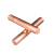 爵柔 T2紫铜棒实心红铜棒模具敲击铜电镀铜 接地铜棒 T2紫铜棒22mm(0.2米) 