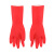 3M思高耐用型橡胶手套防水防滑家务清洁手套柔韧加厚手套大号苹果红48副装