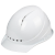 酷仕盾 防砸透气 工业头盔 新国标 抗冲击一筋ABS安全帽 一顶 白色 