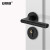 安赛瑞 门锁 室内锁 卧室低噪音锁  黑色通用型美式分体锁具 520071