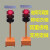 定制移动太阳能红绿灯警示灯十字路口道路施工指示灯箭头通信 3004120型升降款 300四面