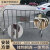 金蝎 不锈钢铁马护栏临时围挡可移动道路安全隔离栏商场学校分流防护围栏 不锈钢1.2米高2米宽一套（定制）
