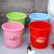  庄太太 15L红色32*30cm 加厚洗衣塑料水桶手提装水大红色塑料桶盆桶