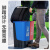 欧润哲  40L蓝加灰双桶分类垃圾桶带盖大号户外垃圾桶干湿分离塑料家庭用两分类脚踏方桶设计商用二合一公共场合