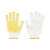 盛港SHENGGANG黄点胶手套点塑手套工地干活线手套12双SSS-Q1