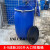 加厚200L升塑料桶旧化工桶200升油桶柴油桶大口法兰桶废液大胶桶 8-9成新200升大口铁箍桶易清洗