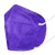 蓝冠KN95内置独立包装防尘雾霾透气 5层双熔喷男女时尚口罩 紫色独立40片