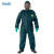 安思尔 双袖连体防护服 耐强酸碱防毒衣服MC4000 绿色 XL  