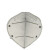 代尔塔防尘口罩N95级工业粉尘防油性颗粒物灰色60个装104011