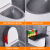 银枪（Yinqiang）创意烟灰缸家用带盖客厅壁挂式厕所卫生间ins烟缸防飞灰挂墙 烟灰缸  2个装