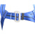 上知科锐 KR-AQD 配腰带 双肩背 围杆带 2.2米后背绳 涤纶 蓝色 双背双保险安全带