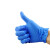 爱马斯APFNCHD一次性丁腈手套蓝色无粉指尖麻加厚型M码100只装