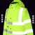 者也（ZYE）防暴雨反光雨衣交通勤警示安全服应急救援雨衣 荧光绿（单雨衣） 3XL