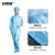 安赛瑞 连体服（不含脚套）XL 蓝色 适合身高170-175cm 导电纤维连体工作服 10955