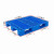 单面塑料托盘 塑胶网格型托盘塑料栈板叉车塑胶垫板地拍 1200*800*150毫米 蓝色