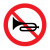禁止鸣笛警示贴纸厂区车辆驶出入学校限速行驶小区道路区域禁止鸣喇叭反光标识贴 会车让行 80x80cm