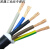 电线电缆RVV5*4平方毫米软护套塑胶芯国标三相五线五芯380V 50米