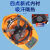 HKFZ太阳能带风扇安全帽工地安全帽子内置空调制冷可充电头盔电风扇 双风扇红13000大容量