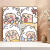 贝意品懒羊羊 四宫格系列diy数字油画卡通简单儿童涂色填充填色画油 D102海绵宝宝 30*30绷好实木内框+颜料画笔