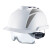 梅思安（MSA） VGard930豪华超爱戴安全帽 工地领导视察多功能ABS防冲击安全帽 （带灰色反光条）白色1顶