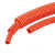 橙色波纹管 PP阻燃彩色穿线蛇皮管红黄蓝绿 汽车线束套管可供开口 橙色阻燃AD18.5内径14.3M