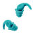 SMVP耳塞防噪音隔音睡觉睡眠学习降噪工业耳罩呼噜声 青色 左耳+右耳一对+眼罩