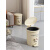 垃圾桶家用2024新款卫生间厕所脚踏式厨房大容量宿舍客厅纸篓带盖 【大号】奶油白-脚踏式-带