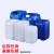 化工桶堆码桶25公斤升KG塑料桶20L废液桶方形酒精消毒液加厚 蓝色5L【加厚耐酸碱】