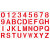 仕密达 标识牌漏字板 定制 含拼接工具 单位:个 60*60