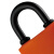OPEL 短梁挂锁铜芯PVC塑料套壳防水防尘包胶锁户外安全大门仓库铁锁FSS 80mm